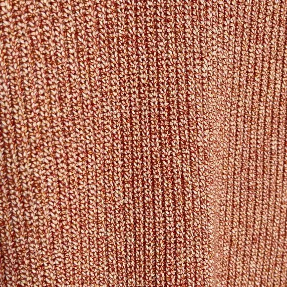 SOLD Country Road Orange Multi Knit Tank Top Size L Sleeveless V Neck Casual - Picture 7 of 13